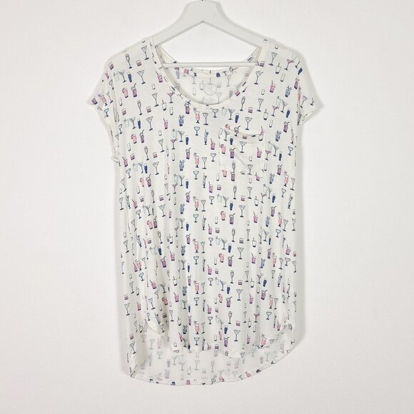 Maurices Cocktail Novelty Print Dolman Tee - Picture 1 of 7